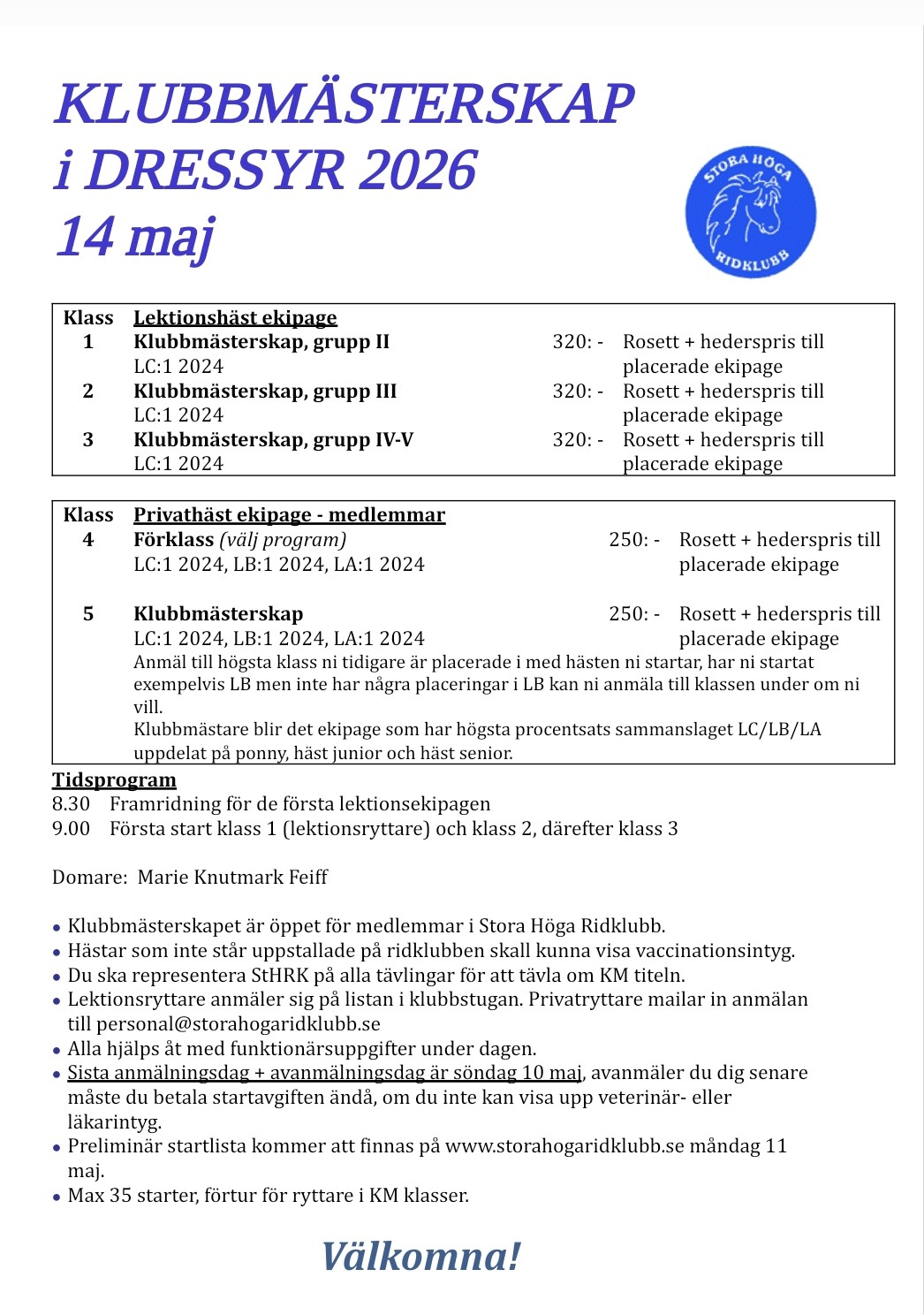 KM i dressyr 14 maj