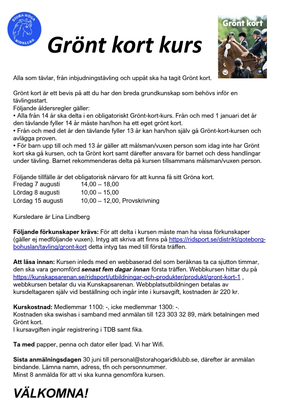 Grönt kort kurs